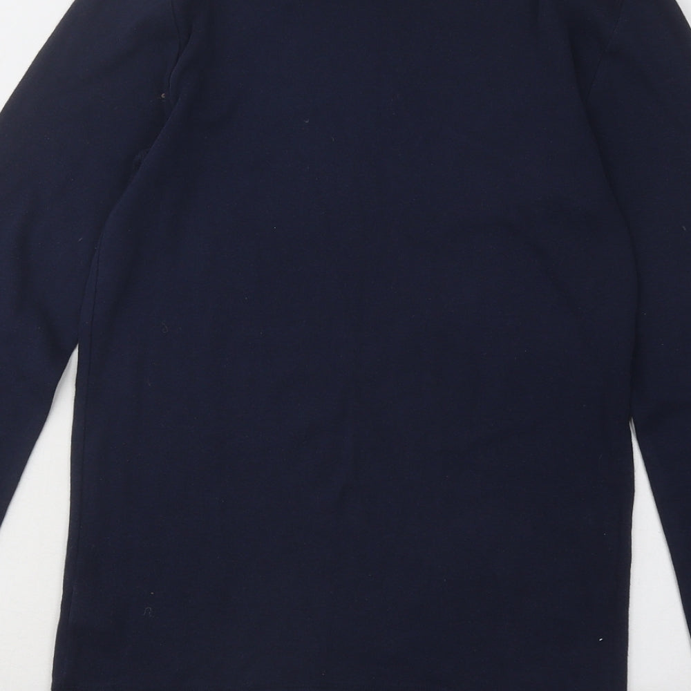 Gap Womens Blue Cotton Basic T-Shirt Size S Boat Neck