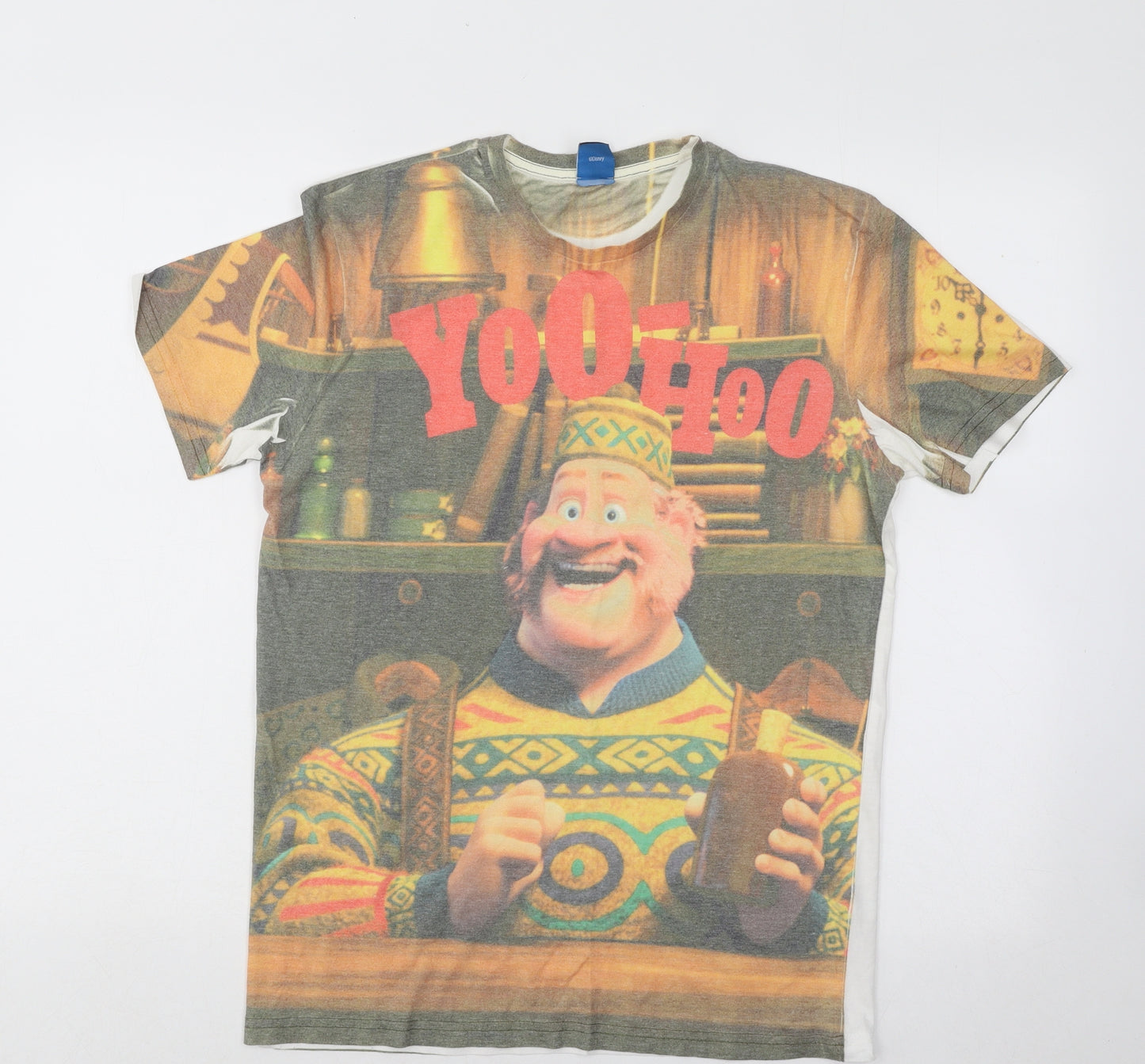 George Mens Multicoloured Polyester T-Shirt Size S Round Neck - Frozen