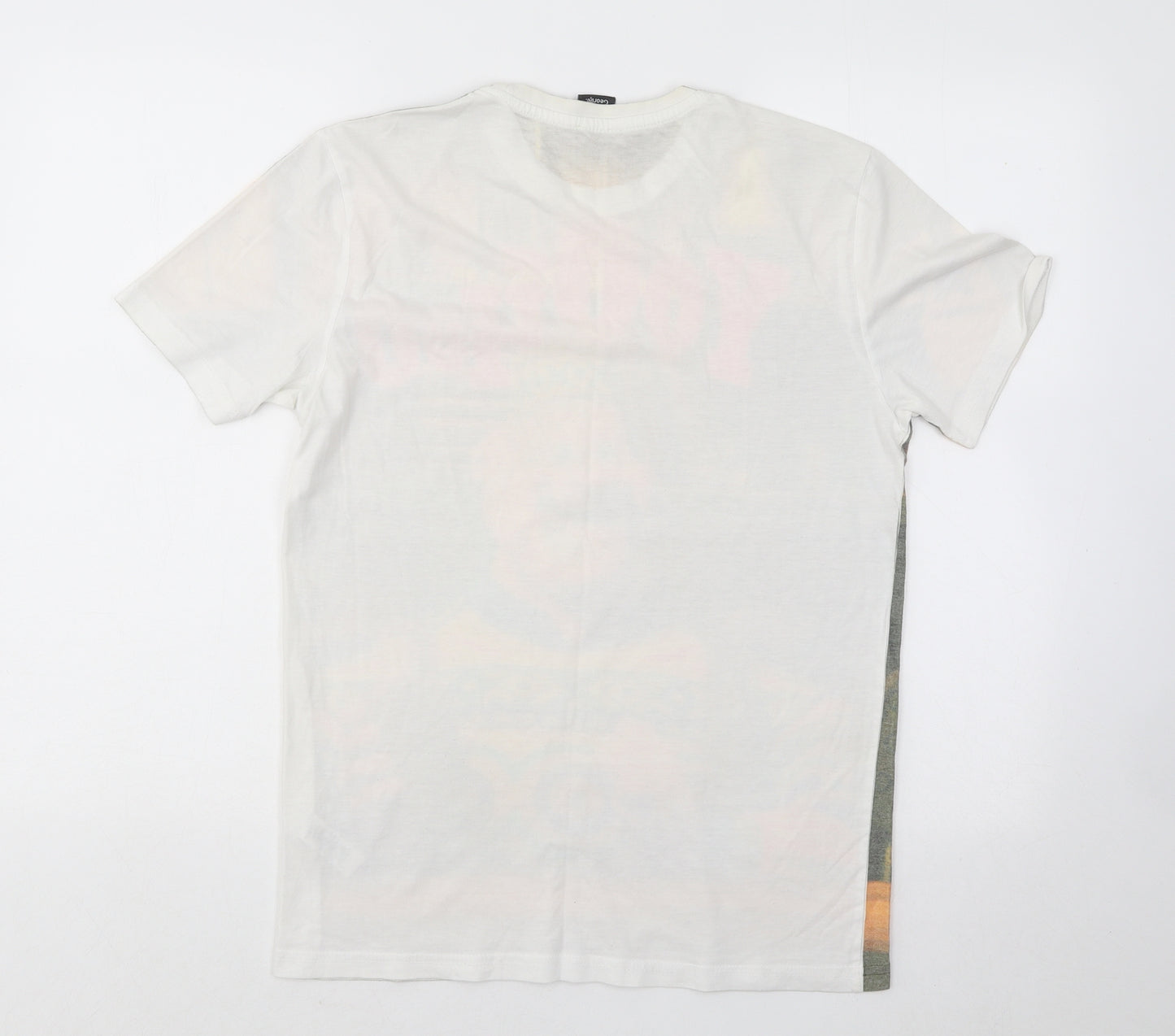 George Mens Multicoloured Polyester T-Shirt Size S Round Neck - Frozen