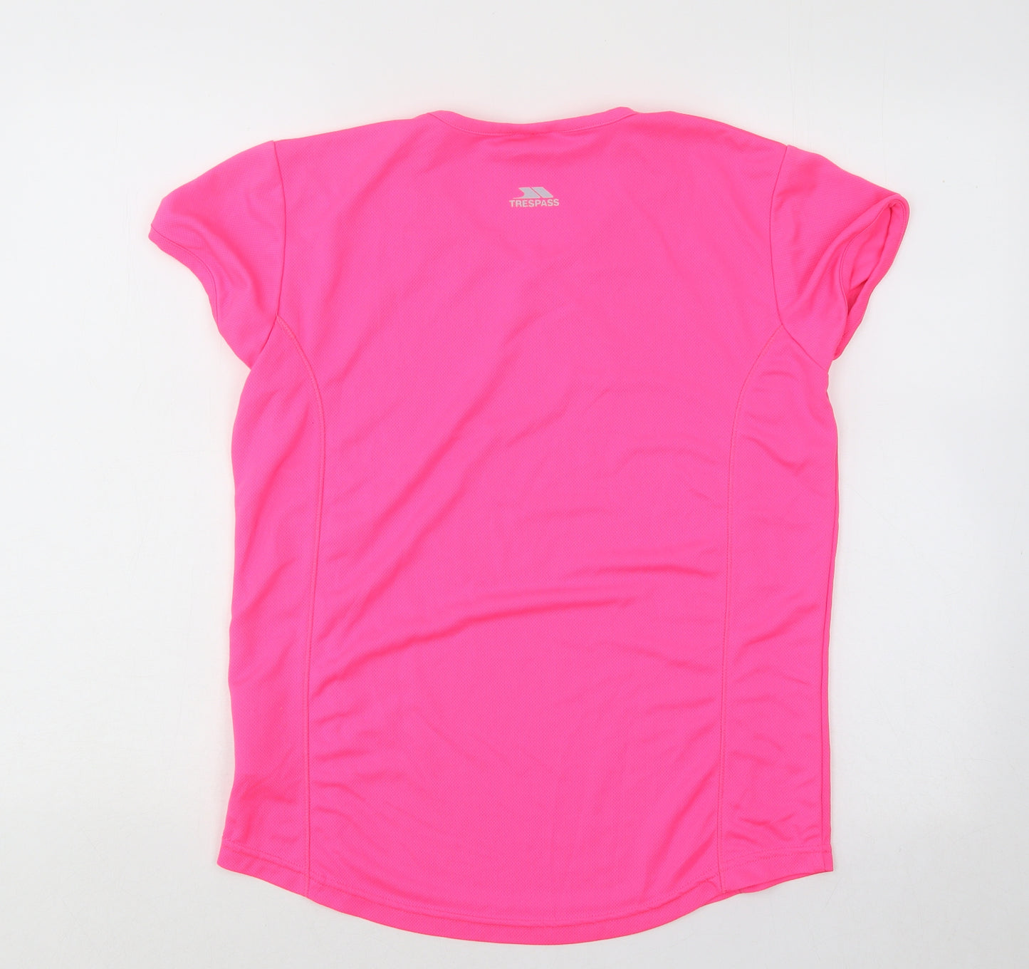 Trespass Womens Pink Polyester Basic Tank Size L V-Neck Pullover