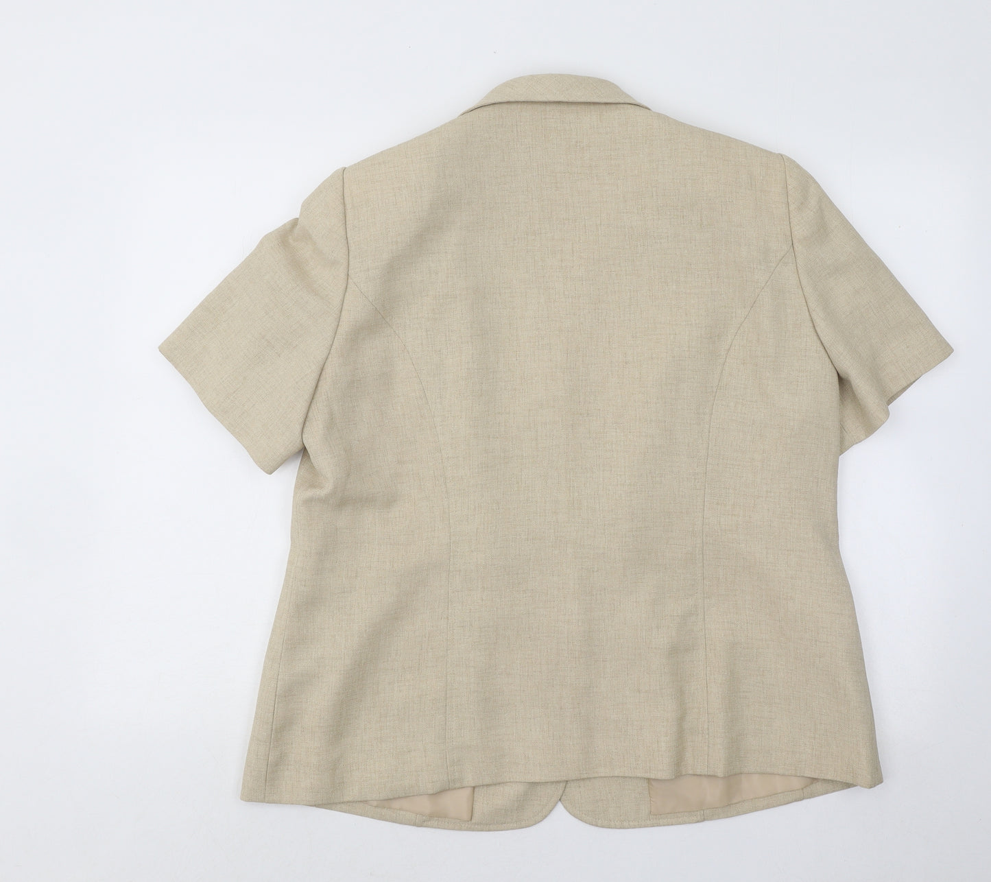 Eastex Womens Beige Jacket Blazer Size 18 Button
