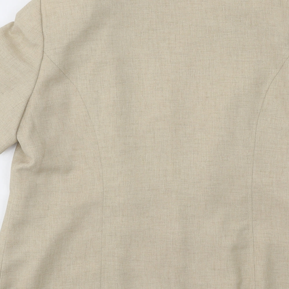 Eastex Womens Beige Jacket Blazer Size 18 Button