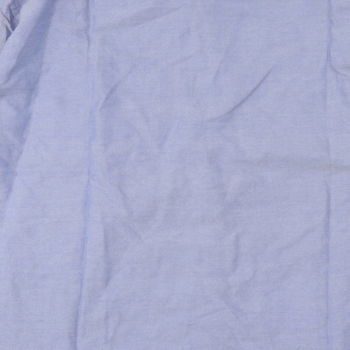 Code Mens Blue Cotton Button-Up Size 16.5 Collared Button