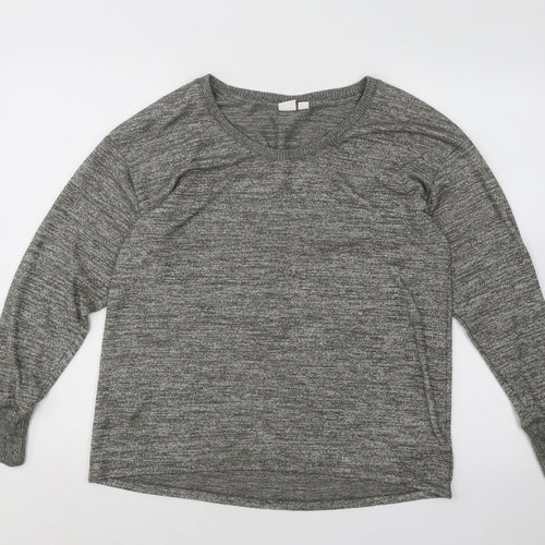 Gap Womens Green Scoop Neck Polyester Pullover Jumper Size M