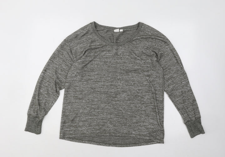 Gap Womens Green Scoop Neck Polyester Pullover Jumper Size M