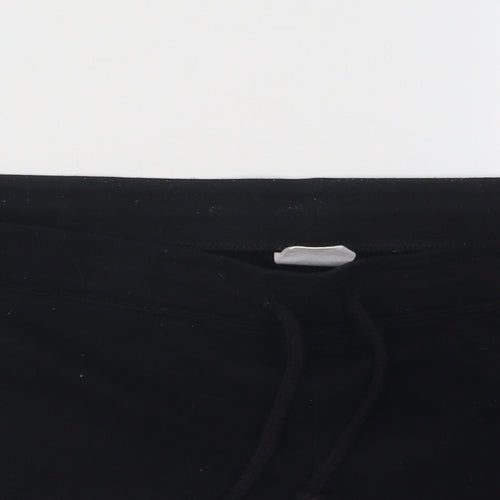 Gap Womens Black Cotton Hot Pants Shorts Size L Regular Drawstring
