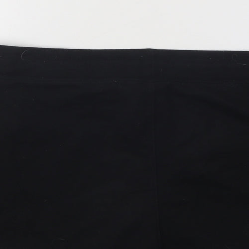 Gap Womens Black Cotton Hot Pants Shorts Size L Regular Drawstring