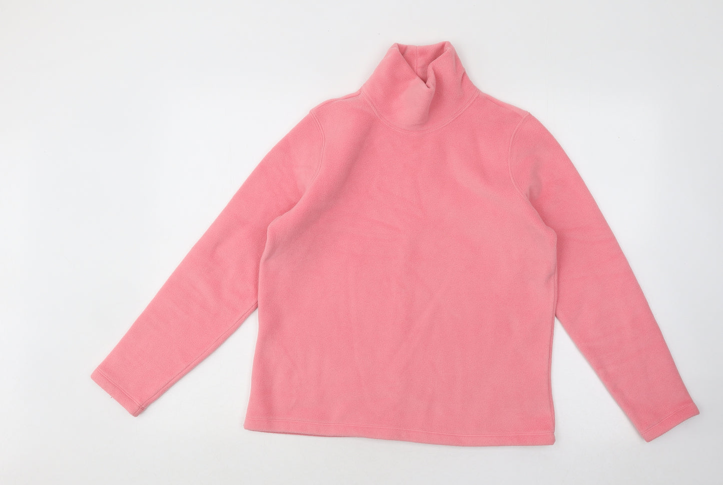Lands' End Womens Pink Polyester Pullover Sweatshirt Size S Pullover
