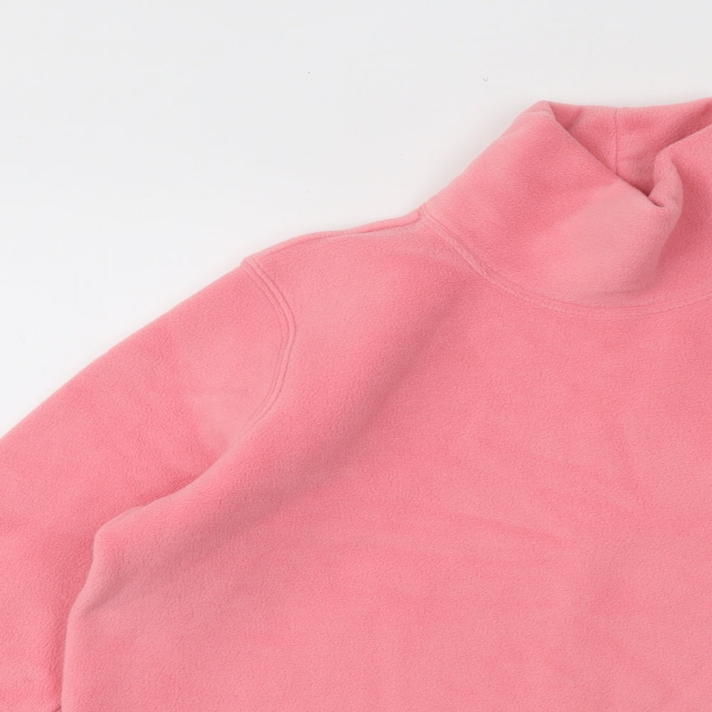 Lands' End Womens Pink Polyester Pullover Sweatshirt Size S Pullover