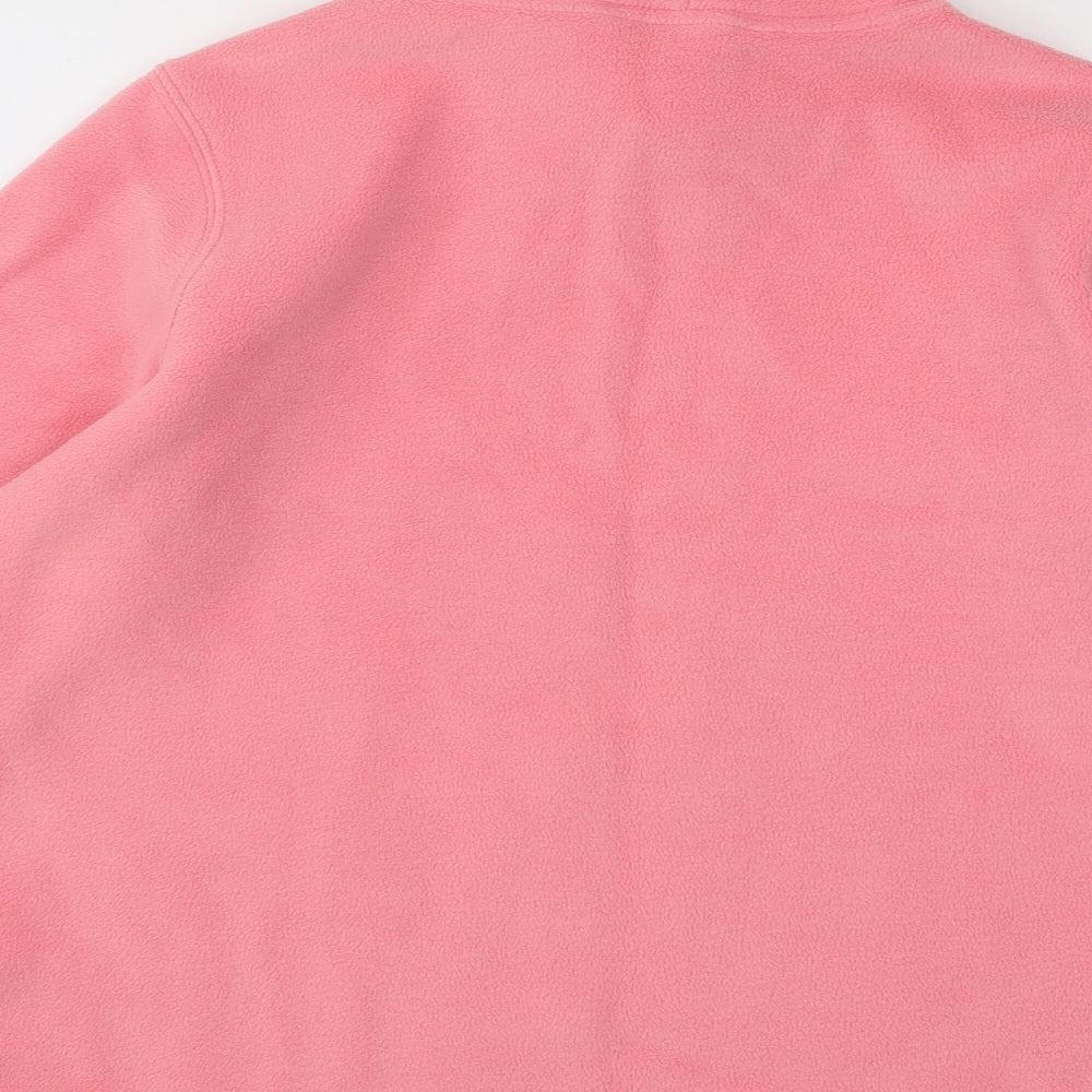 Lands' End Womens Pink Polyester Pullover Sweatshirt Size S Pullover