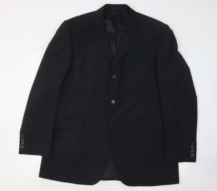Urban Resistance Mens Black Polyester Jacket Suit Jacket Size 44