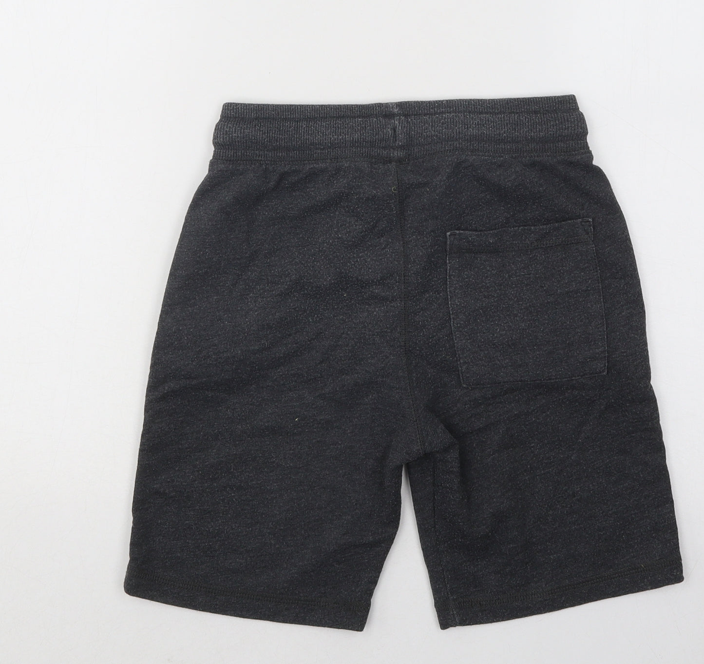 F&F Boys Grey Cotton Sweat Shorts Size 8-9 Years Regular Drawstring - 58