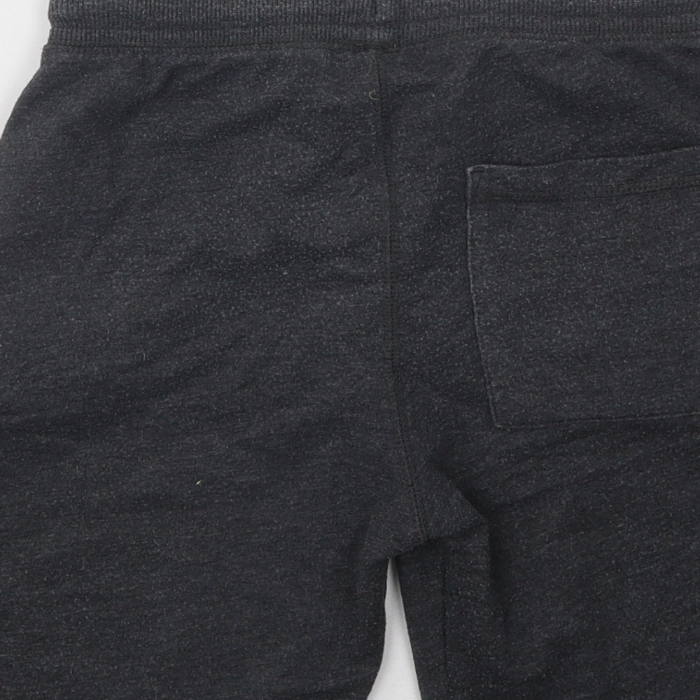 F&F Boys Grey Cotton Sweat Shorts Size 8-9 Years Regular Drawstring - 58