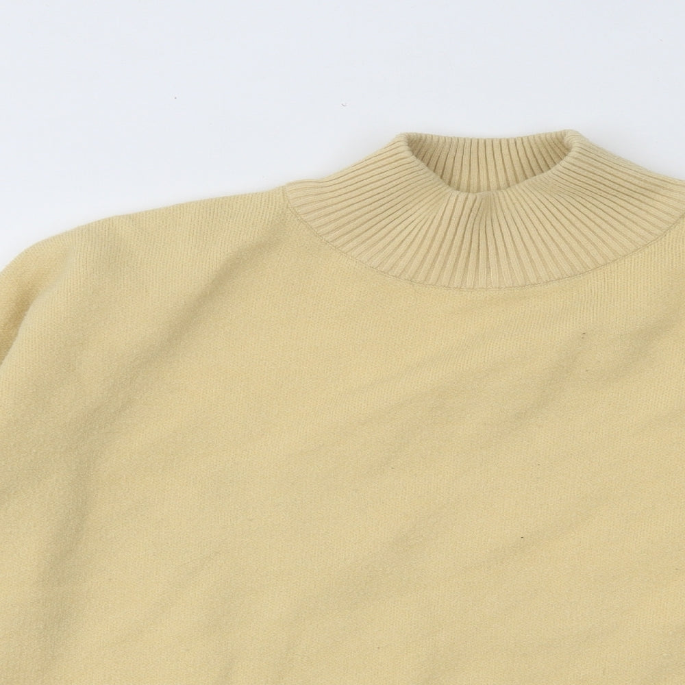 Primark Womens Yellow High Neck Polyester Pullover Jumper Size 6