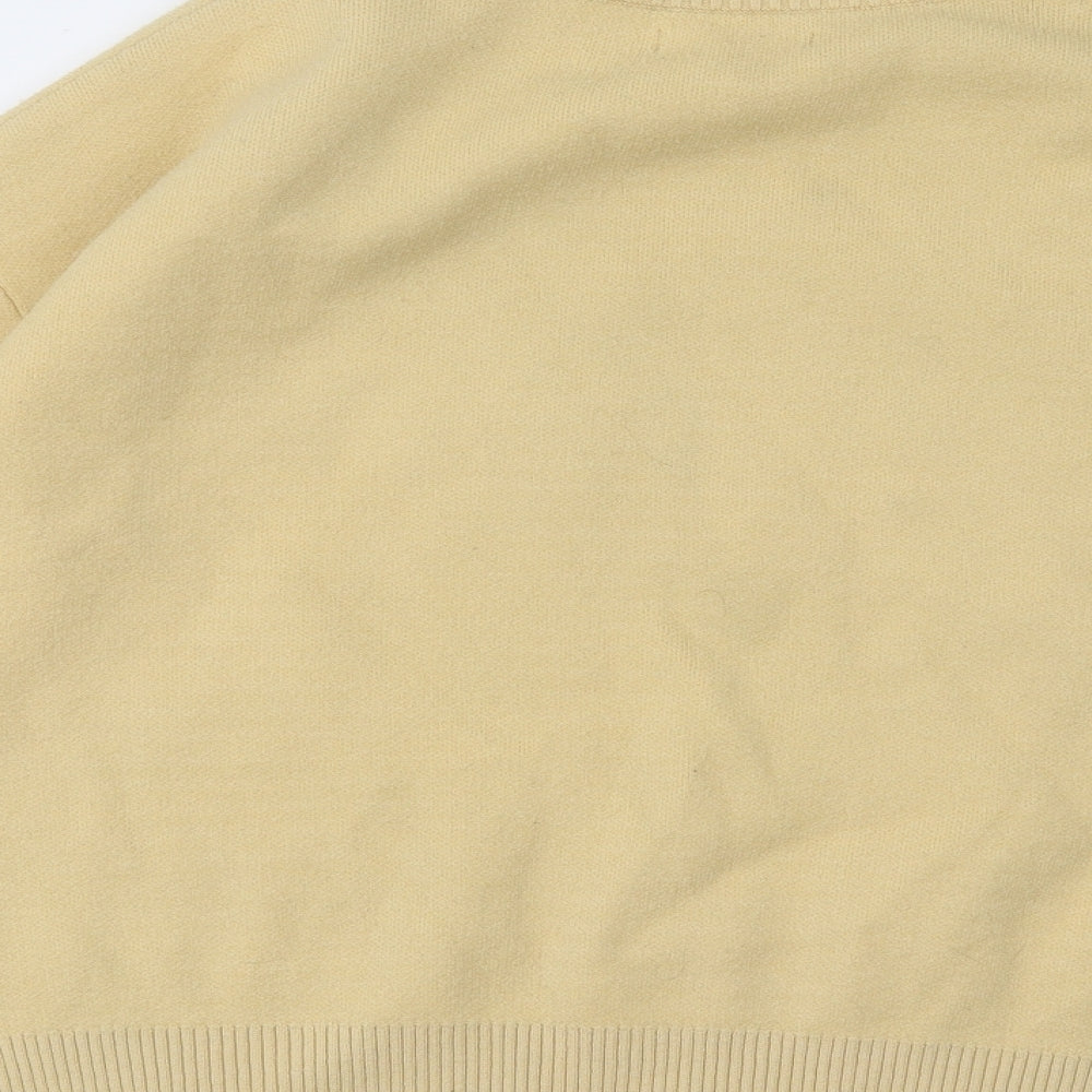 Primark Womens Yellow High Neck Polyester Pullover Jumper Size 6