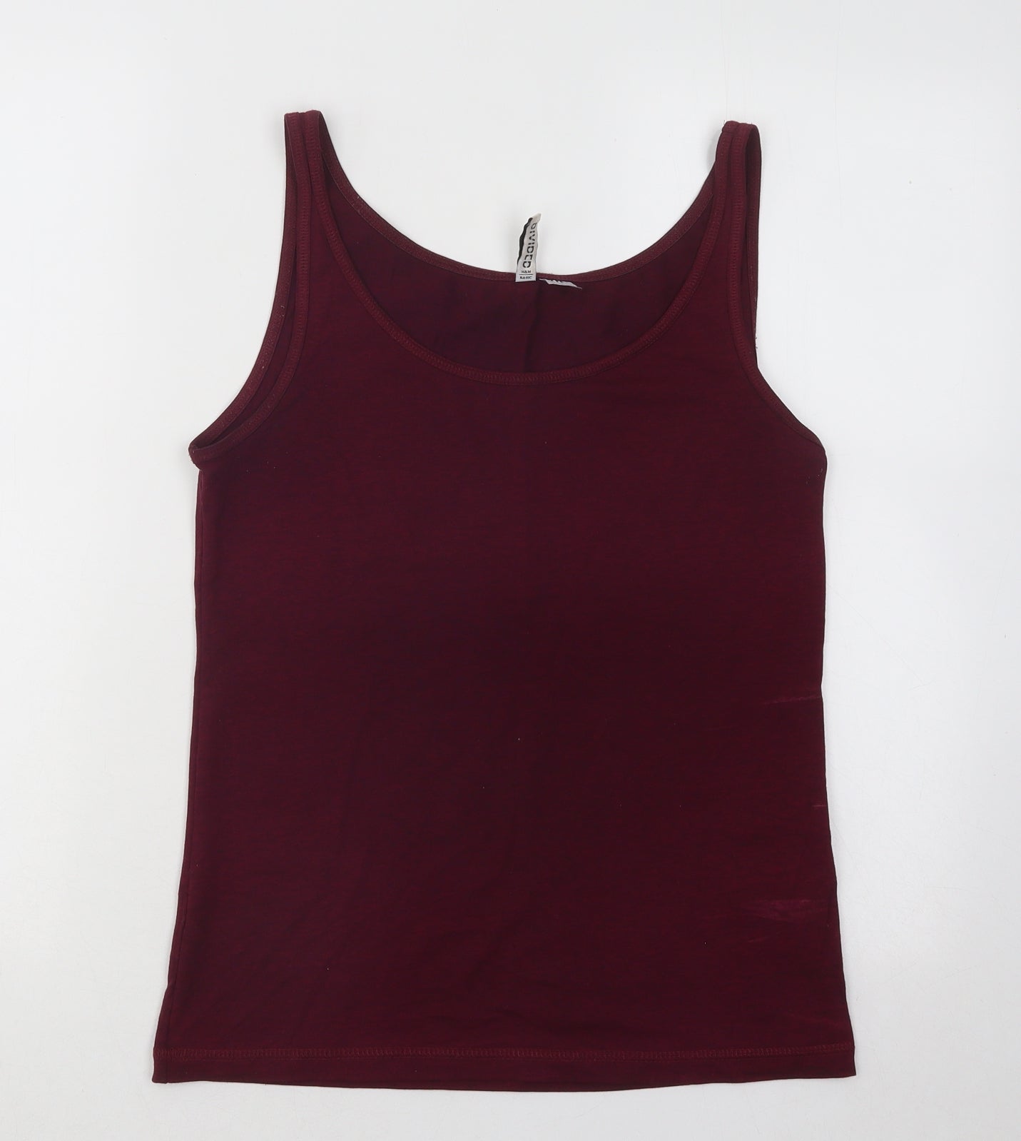 Divided by H&M Womens Purple Cotton Basic Tank Size M Scoop Neck