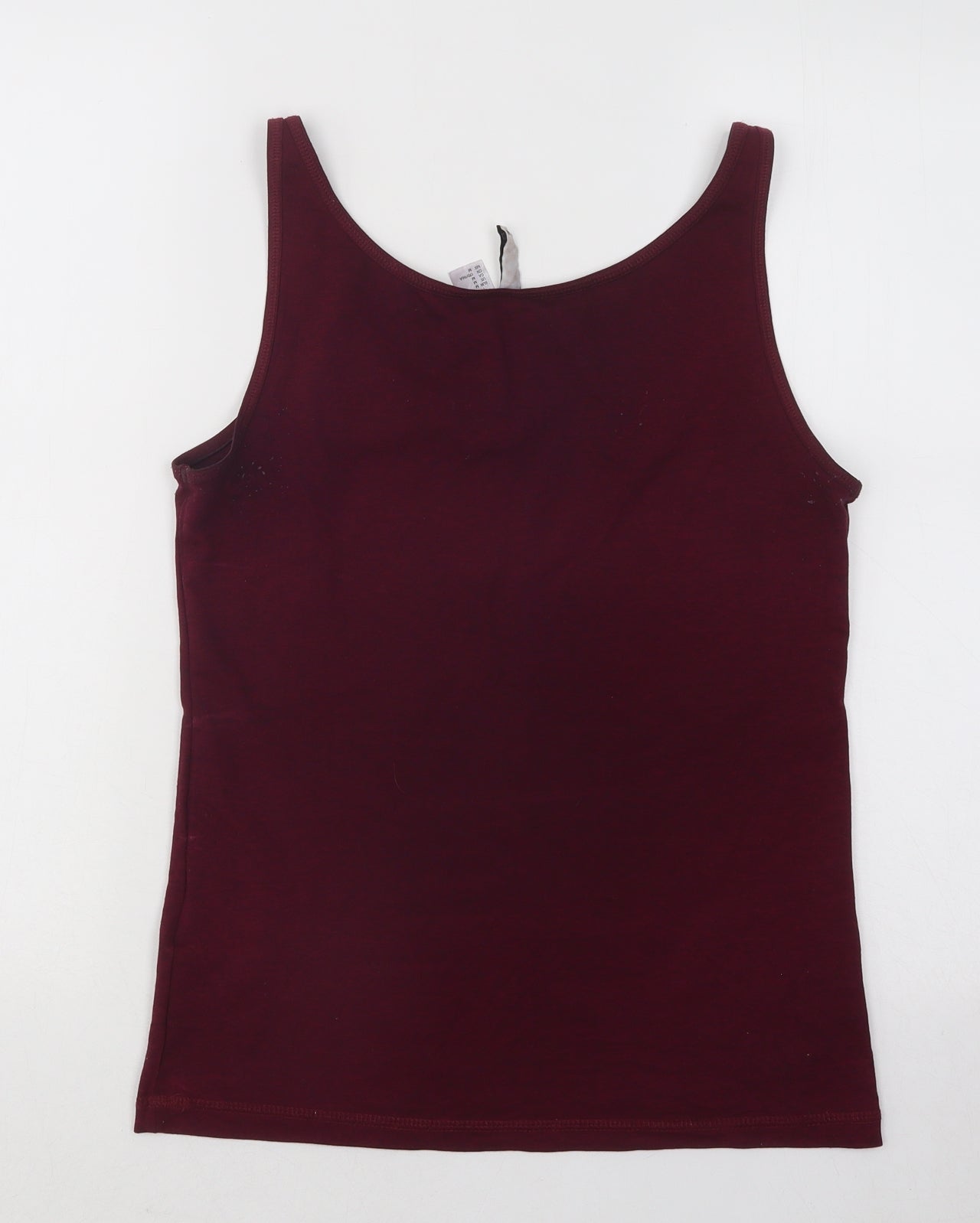 Divided by H&M Womens Purple Cotton Basic Tank Size M Scoop Neck