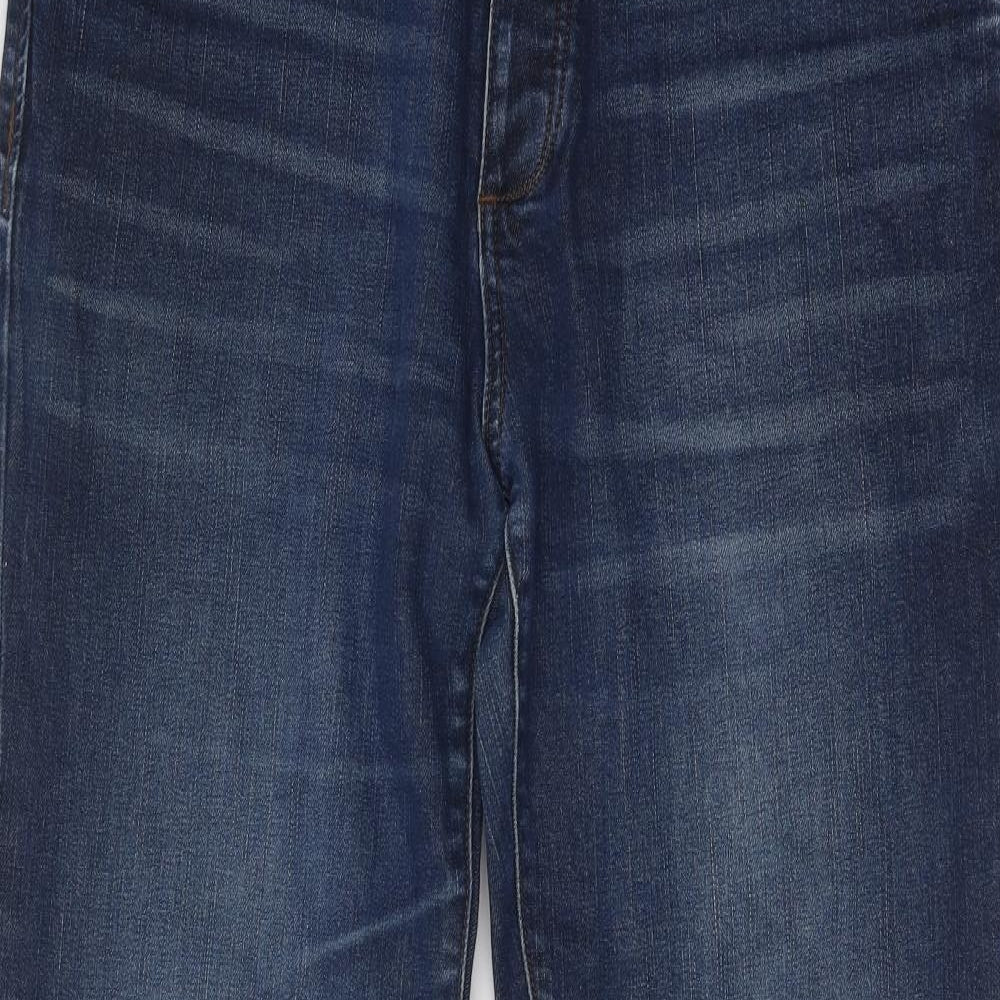 NEXT Mens Blue Cotton Straight Jeans Size 36 in L32 in Regular Button