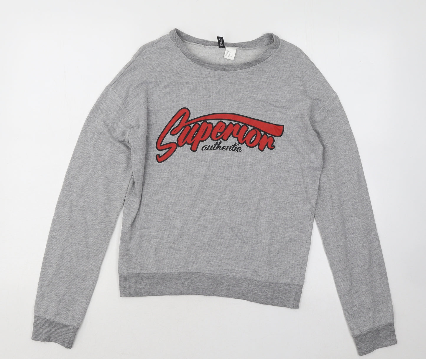 Divided by H&M Womens Grey Cotton Pullover Sweatshirt Size XS Pullover - Superior
