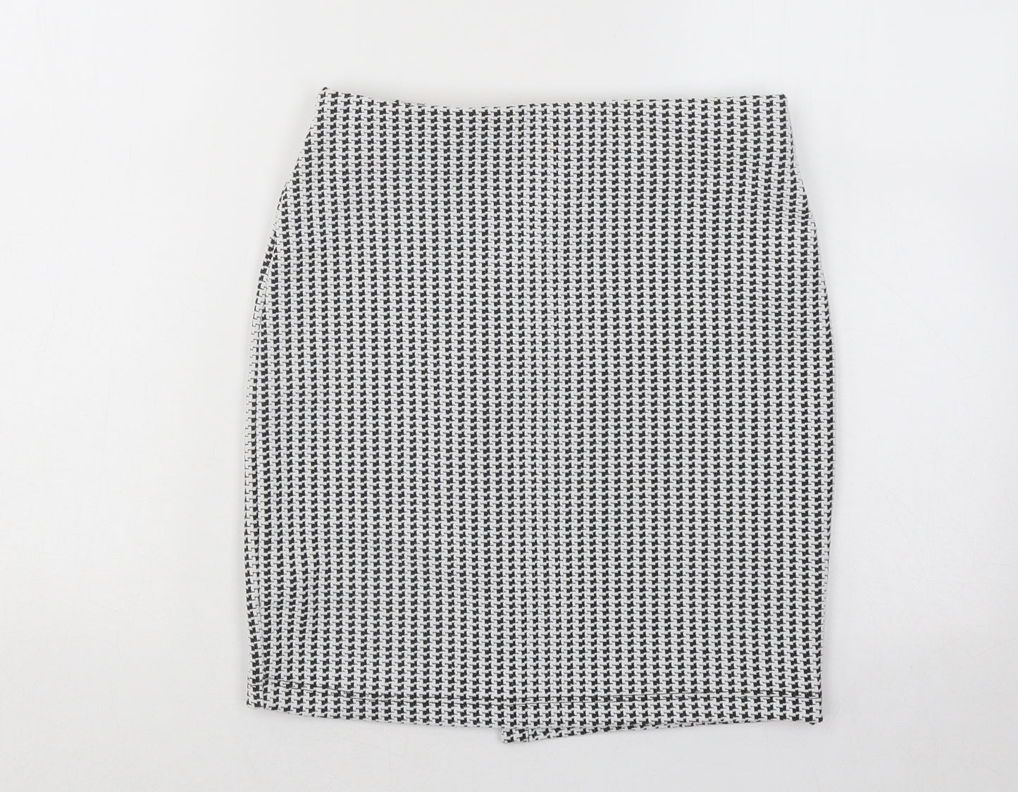 Miss Selfridge Womens White Geometric Polyester Mini Skirt Size 6
