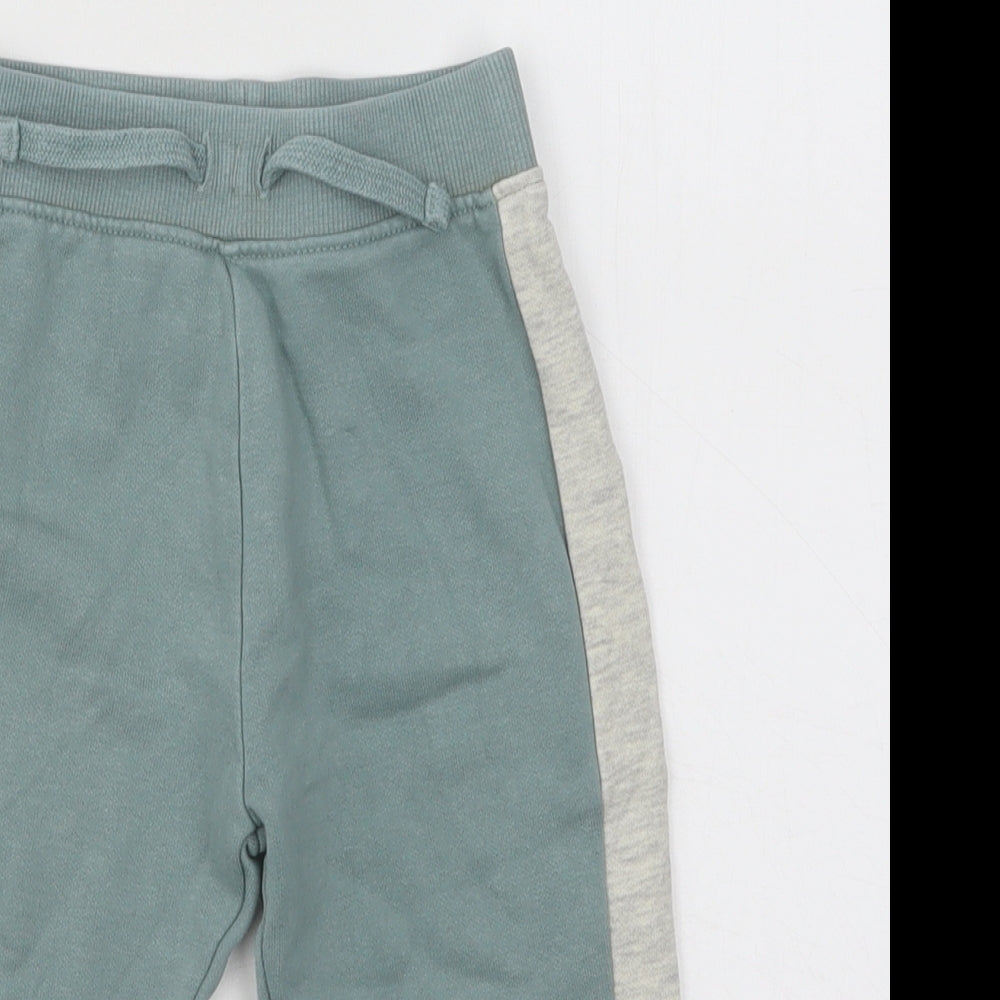 Dunnes Stores Boys Blue Cotton Jogger Trousers Size 12-18 Months Drawstring