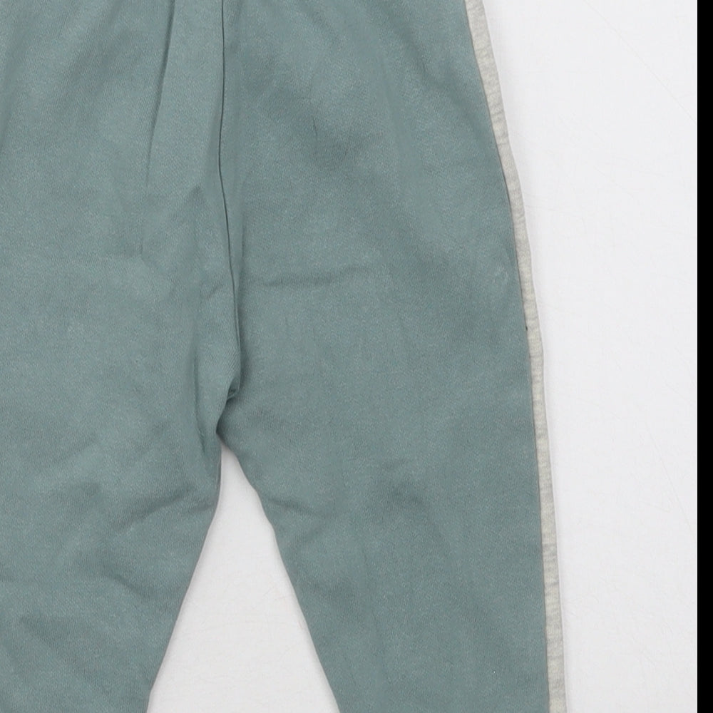 Dunnes Stores Boys Blue Cotton Jogger Trousers Size 12-18 Months Drawstring
