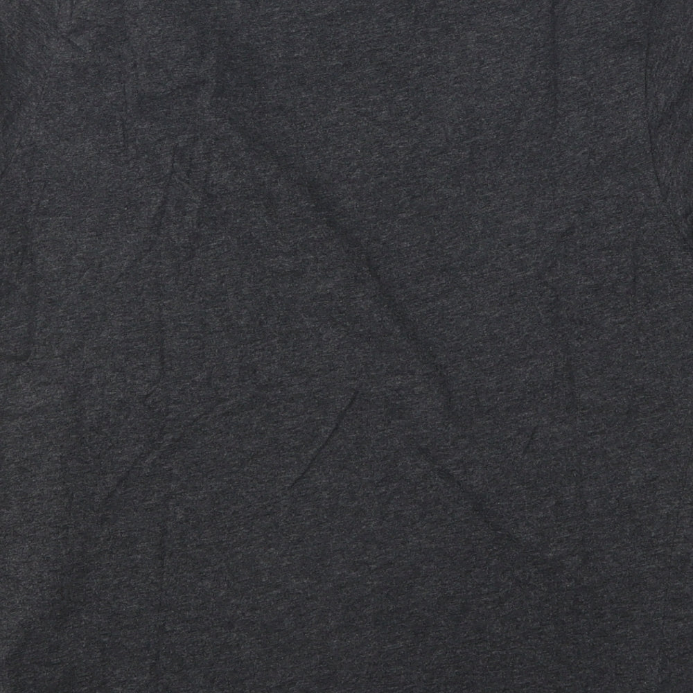 Polo Ralph Lauren Womens Grey Cotton Basic T-Shirt Size L V-Neck