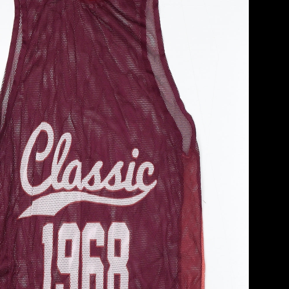 Atmosphere Womens Purple Polyester Basic Tank Size 14 Round Neck - Classic 1968 Champions