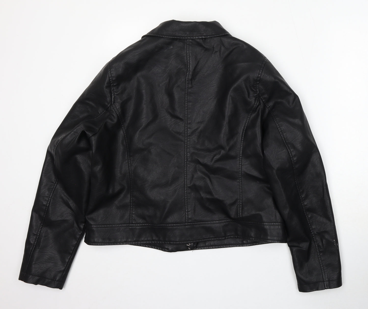 New Look Womens Black Jacket Size 16 Zip