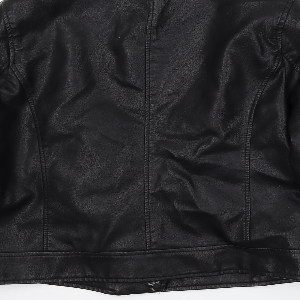 New Look Womens Black Jacket Size 16 Zip