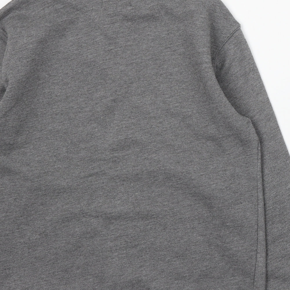 Zara Girls Grey Cotton Pullover Sweatshirt Size 13-14 Years