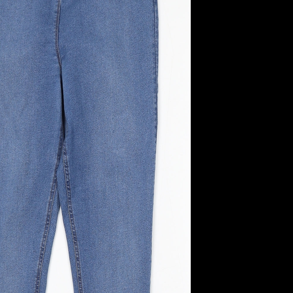 Studio Womens Blue Cotton Skinny Jeans Size 18 L28 in Regular Button