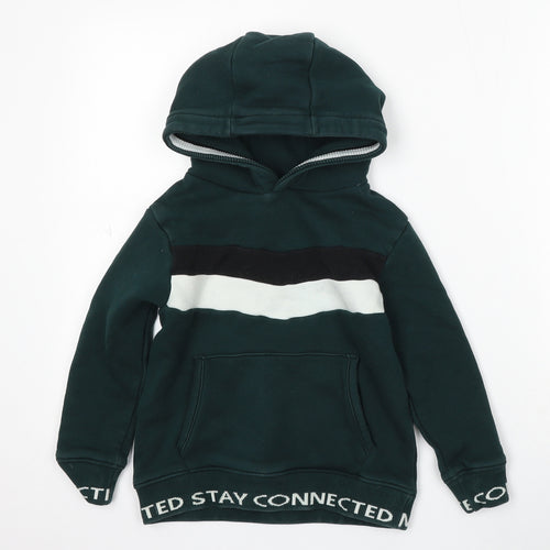 NEXT Boys Green Cotton Pullover Hoodie Size 6 Years - Stay Connected