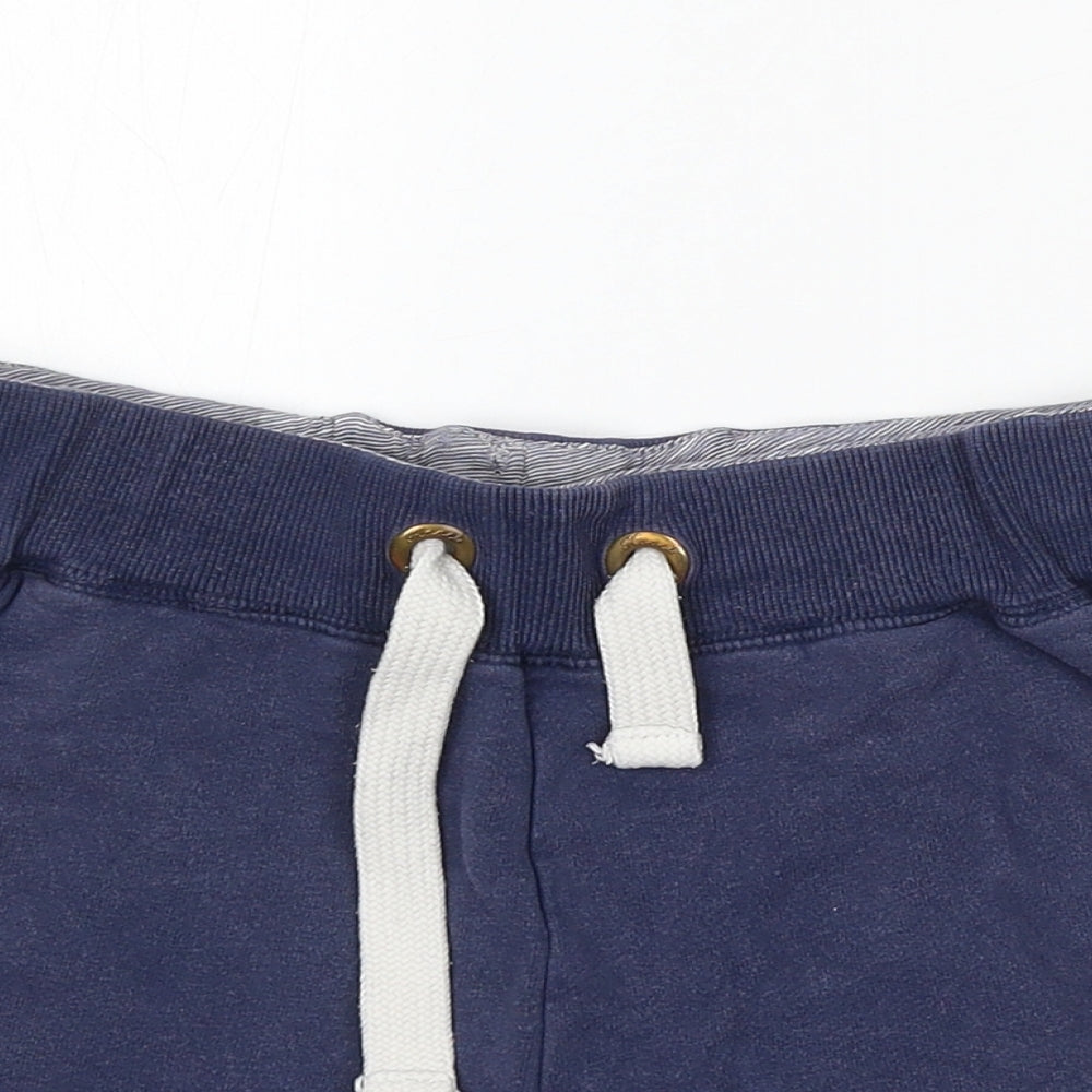 HOOCH Womens Blue Cotton Sweat Shorts Size 2XS L3 in Regular Drawstring - Hch Cali 1994