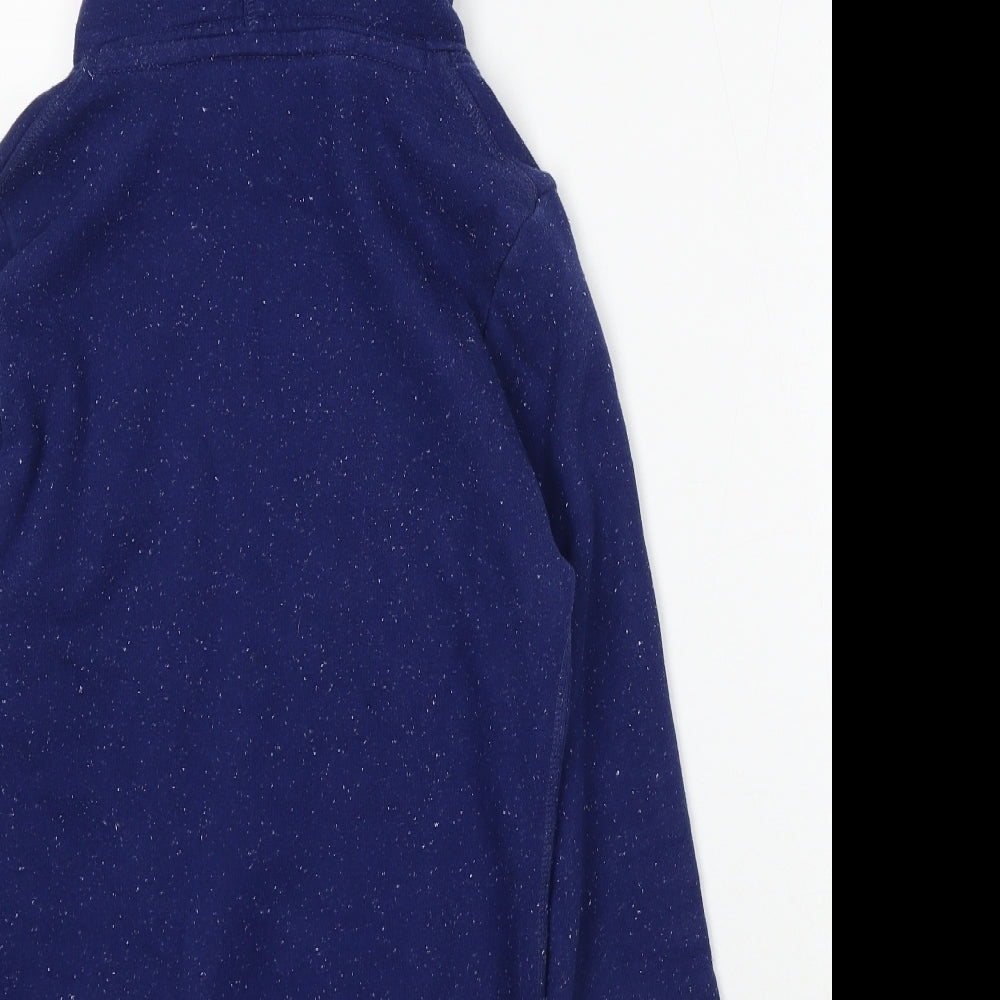 Superdry Womens Blue Cotton Pullover Hoodie Size S Drawstring