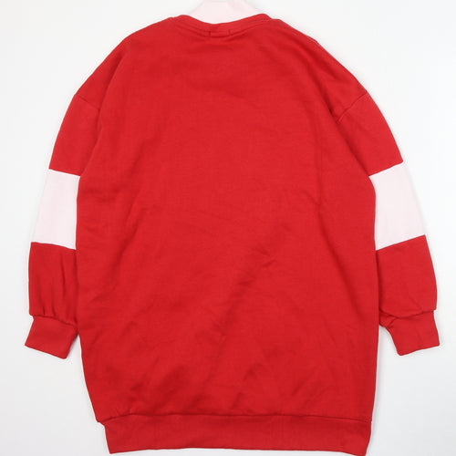I SAW IT FIRST Womens Red Cotton Pullover Sweatshirt Size 6 - New York University