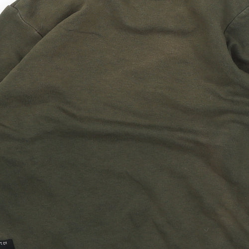 George Boys Green Cotton Pullover Sweatshirt Size 6-7 Years - The Future Is Now