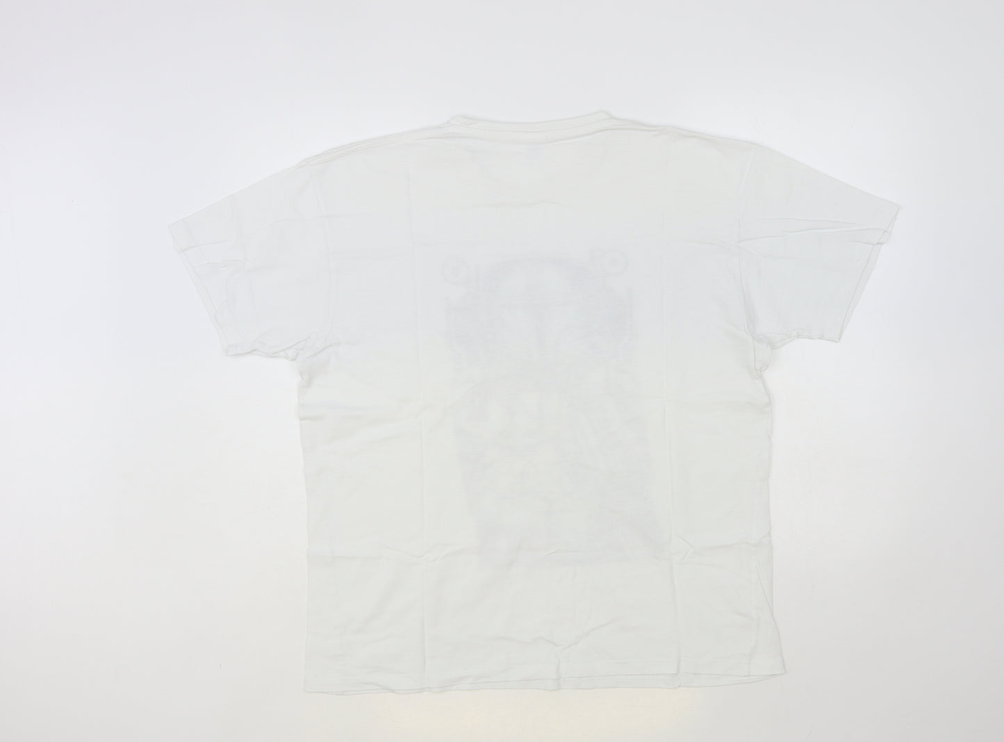 Uneek Mens White Cotton T-Shirt Size L Crew Neck - Star Wars
