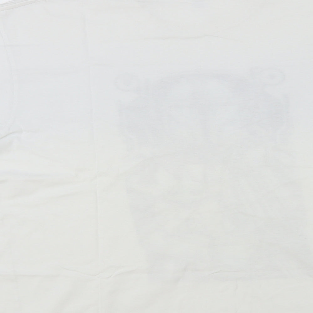 Uneek Mens White Cotton T-Shirt Size L Crew Neck - Star Wars
