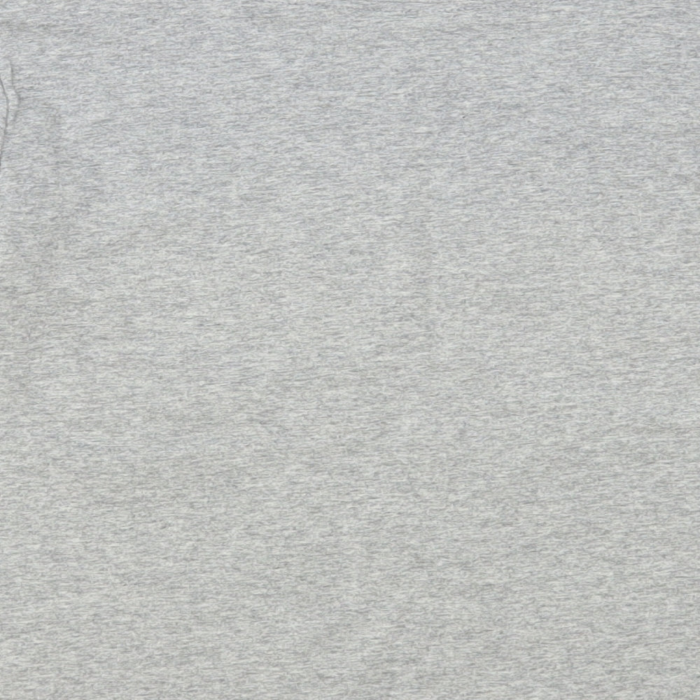 SheIn Boys Grey Cotton Pullover T-Shirt Size 8-9 Years Crew Neck Pullover - Believe In Yourself
