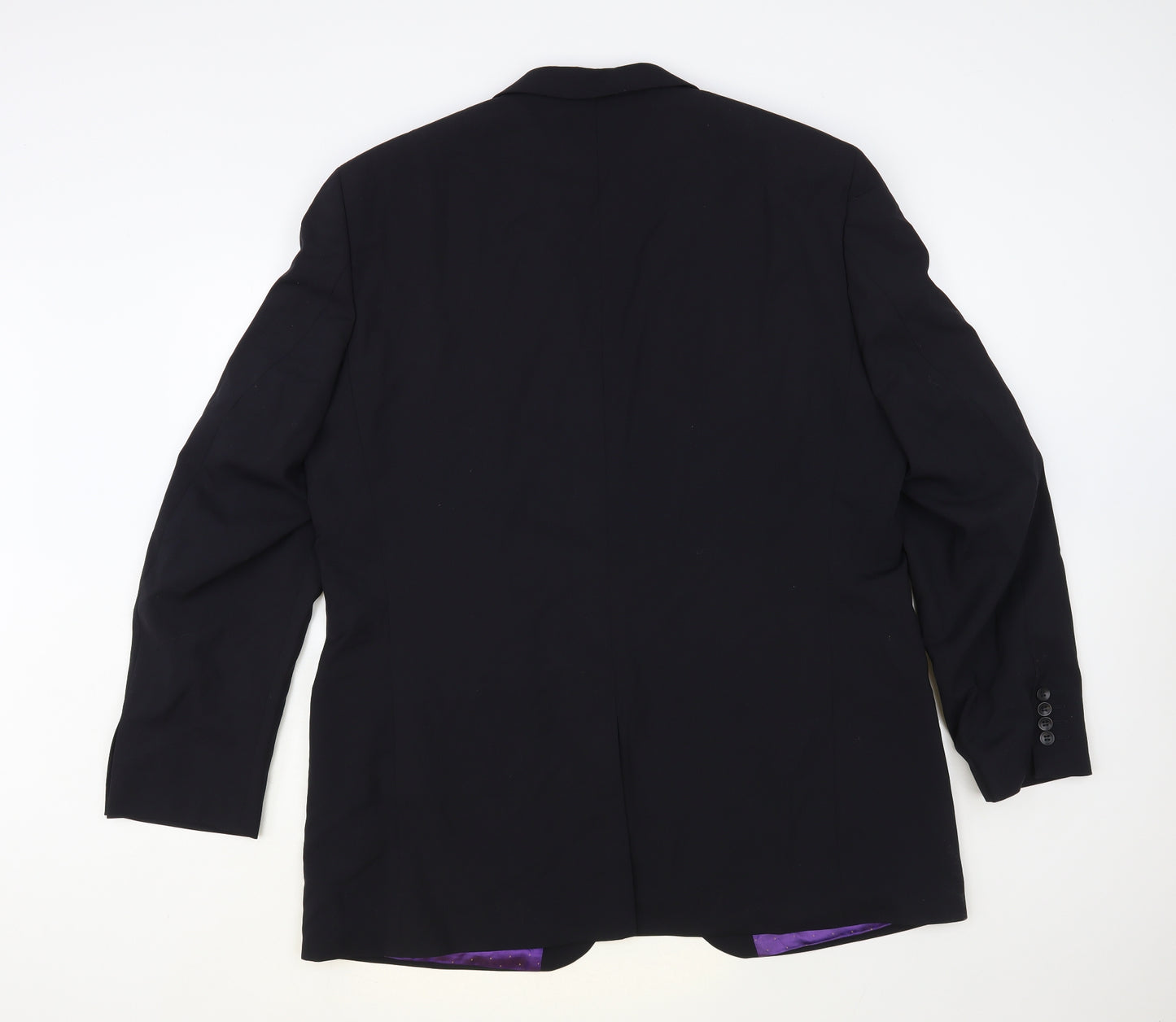 Remus Uomo Mens Black Polyester Jacket Blazer Size 46