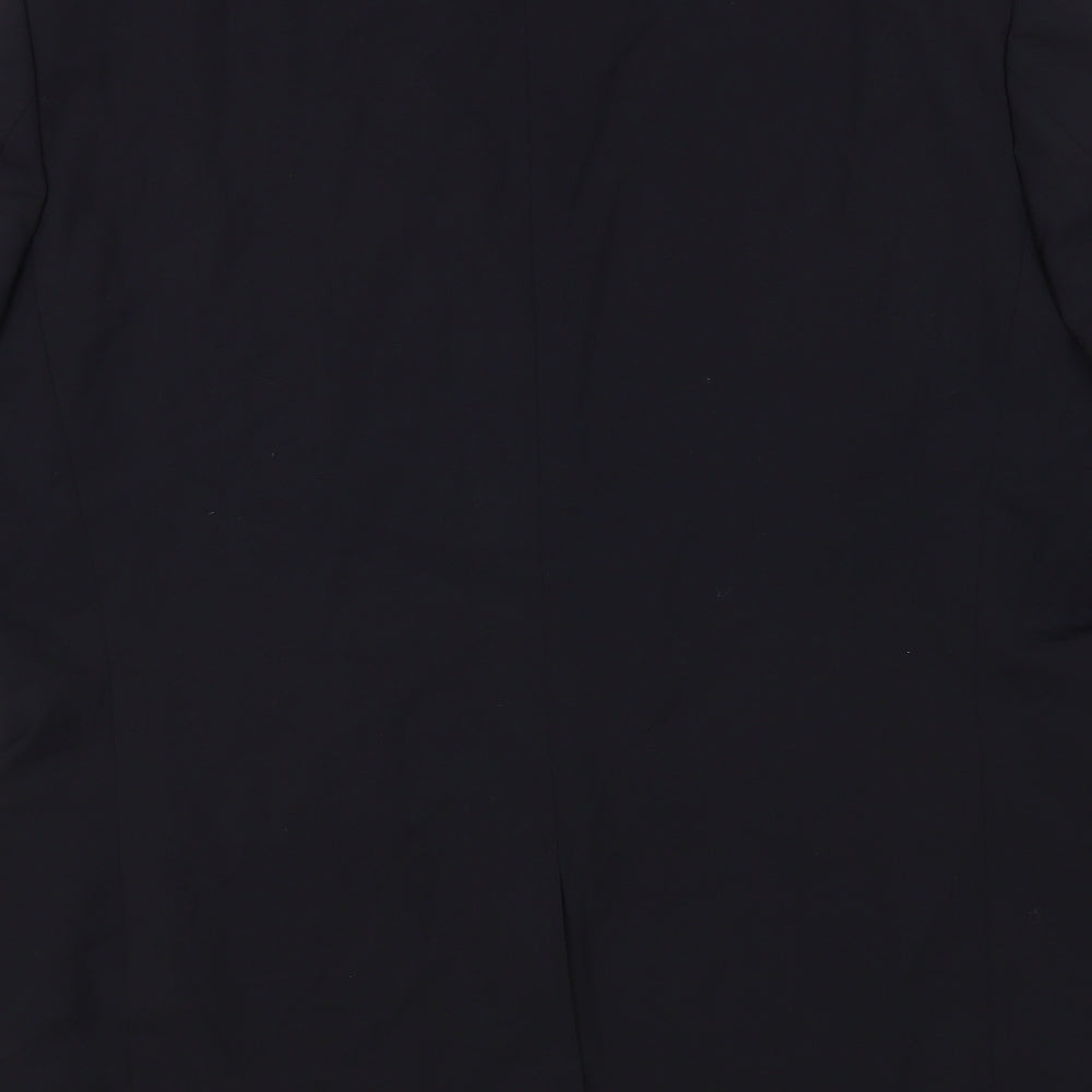 Remus Uomo Mens Black Polyester Jacket Blazer Size 46