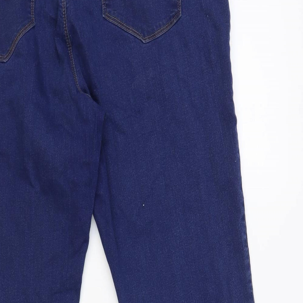 Dorothy Perkins Womens Blue Cotton Skinny Jeans Size 20 L29 in Regular Button