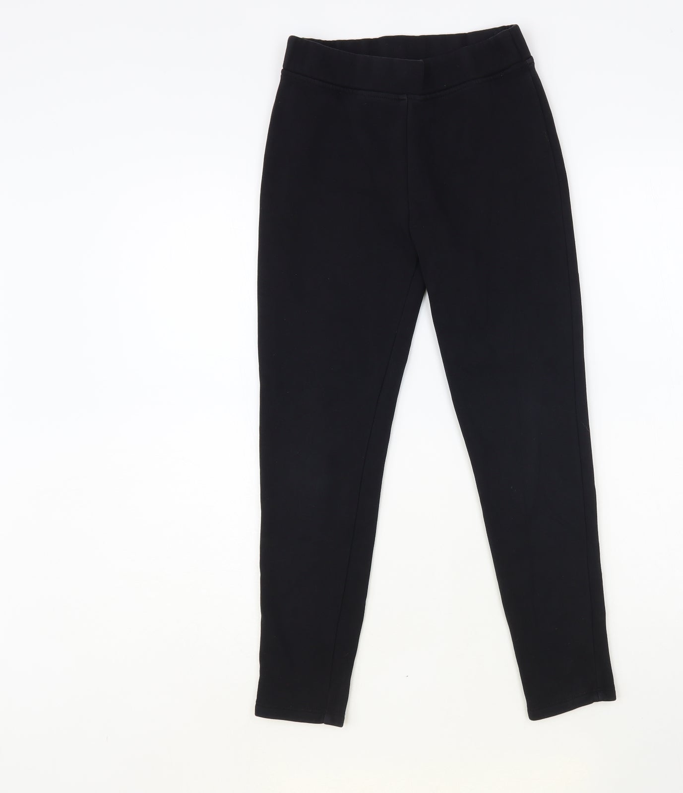 Dunnes Stores Girls Black Cotton Jogger Trousers Size 10-11 Years Regular Pullover - Leggings