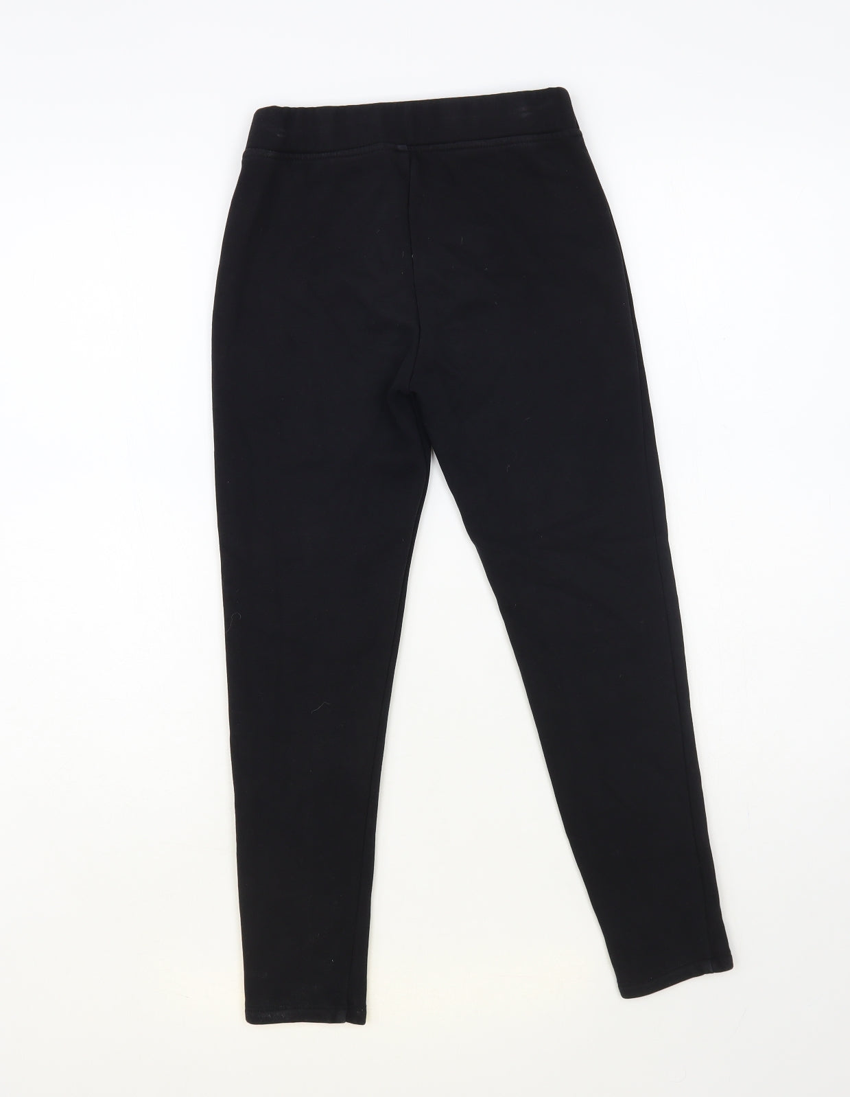 Dunnes Stores Girls Black Cotton Jogger Trousers Size 10-11 Years Regular Pullover - Leggings