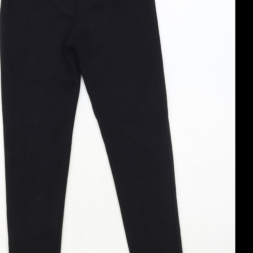 Dunnes Stores Girls Black Cotton Jogger Trousers Size 10-11 Years Regular Pullover - Leggings