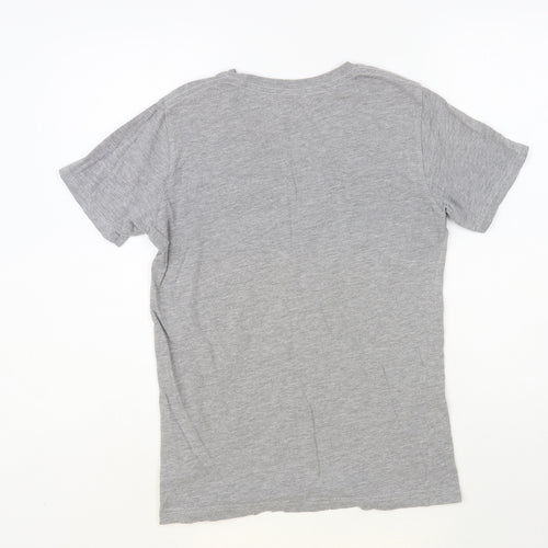 Team Apparel Womens Grey Cotton Jersey T-Shirt Size L Crew Neck - Jacksonville Jaguars