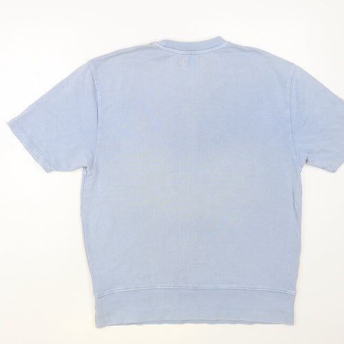 Topman Mens Blue Cotton Pullover Sweatshirt Size XS