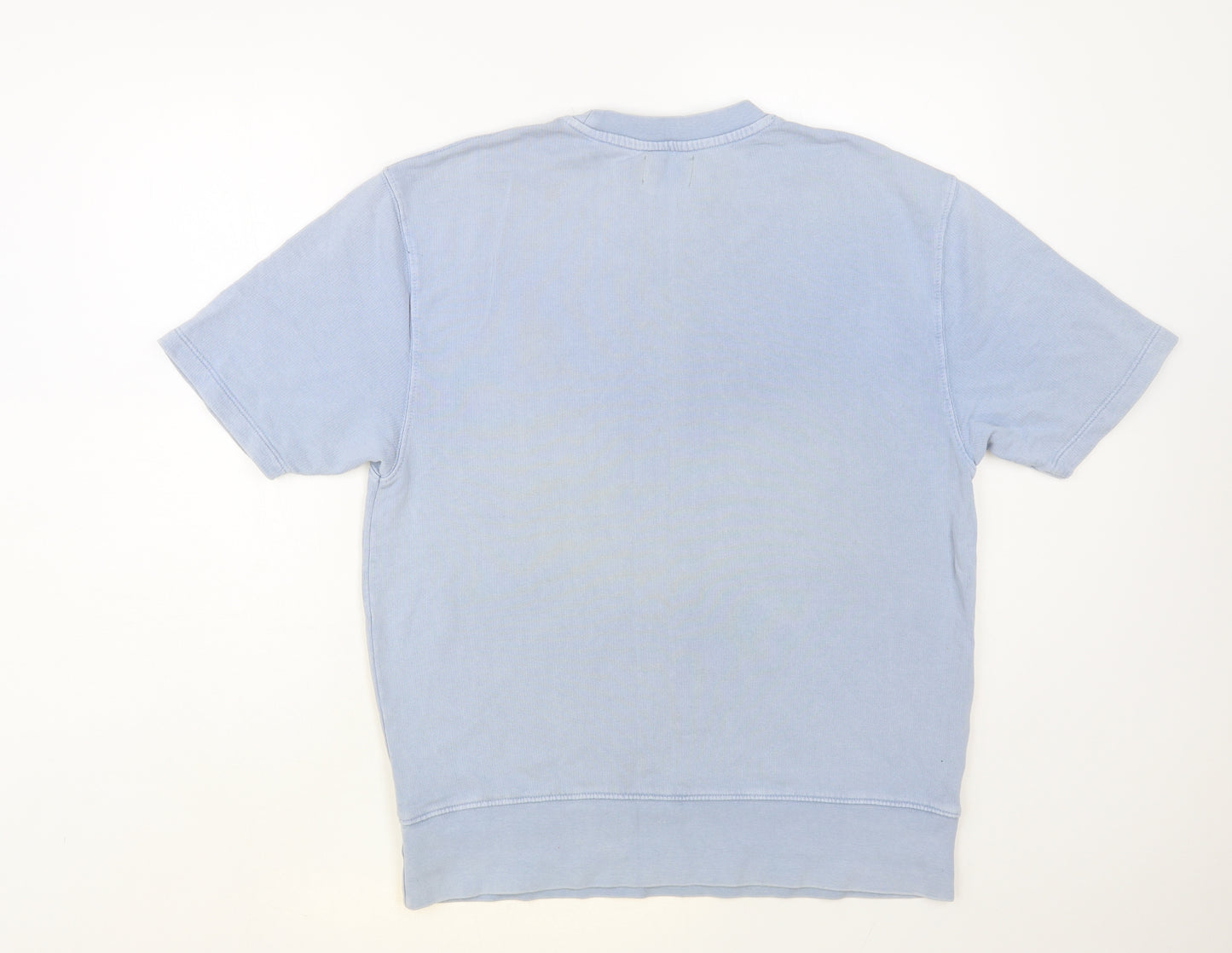 Topman Mens Blue Cotton Pullover Sweatshirt Size XS