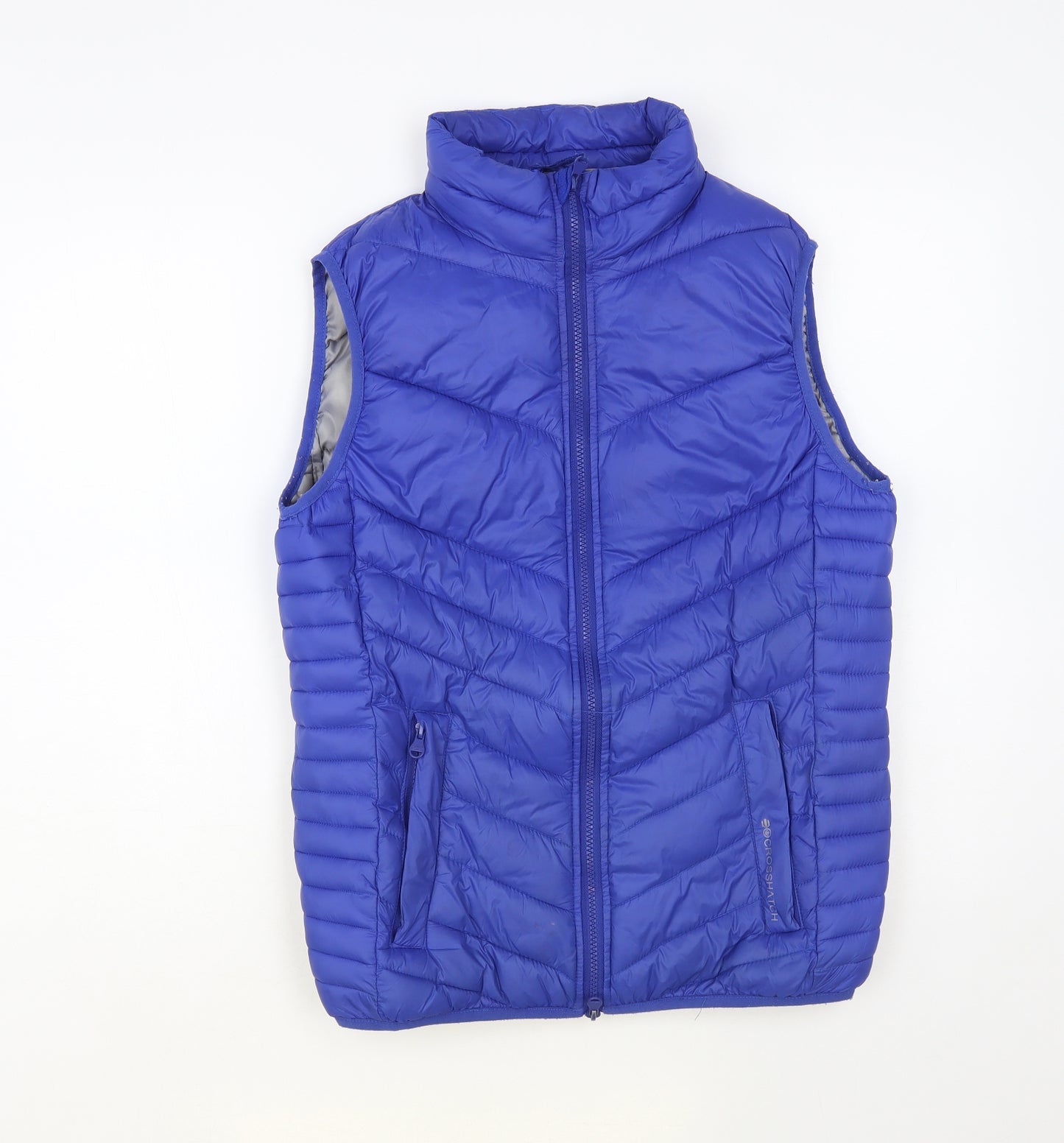 Crosshatch Mens Blue Gilet Coat Size S Zip